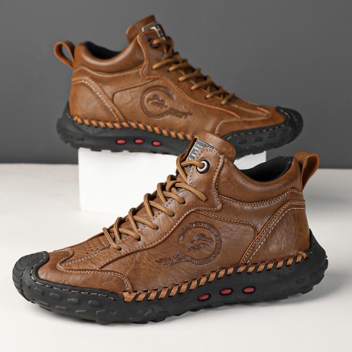 Zapato de cuero marrón